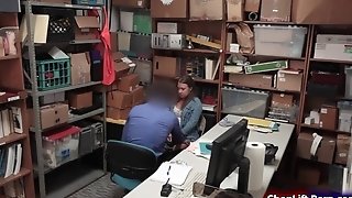 Smalltits Thief Rammed By Store Officer