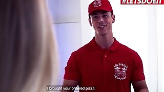 Milky German Assistant Orders Pizza, But She Orders It From A Stud Who's Too Draped For Her Tastes
